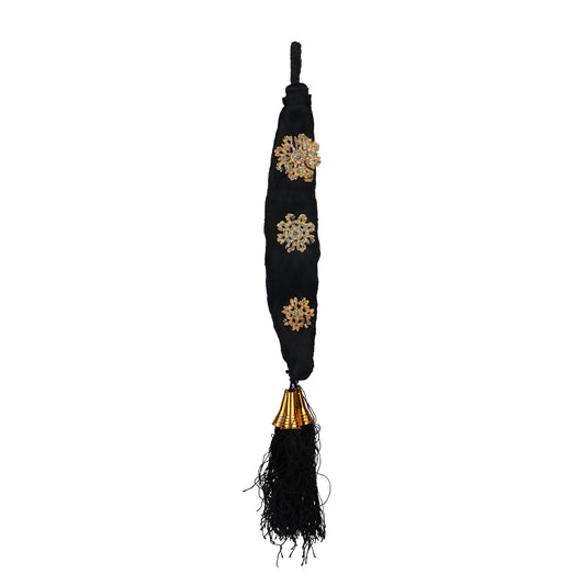 Stone Jadai - 9 Inches | 3 to 4 Bit Amman Jadai/ Readymade Jadai/ Amman Jadai Alangaram for Deity - Head & Face Accessories