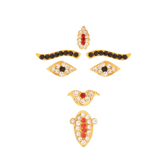 Amman Face Set | Stone Face/ Stone Amman Face for Deity - Head & Face Accessories