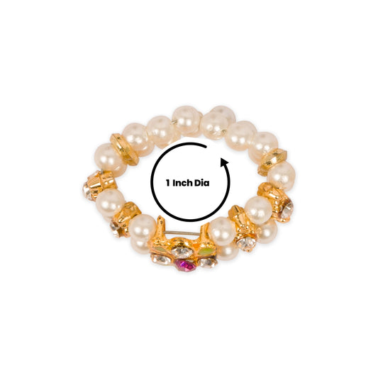 Stone Bangle Set - 1 Inch | Stone Jewellery for Deity Decor - Neck & Body Accessories