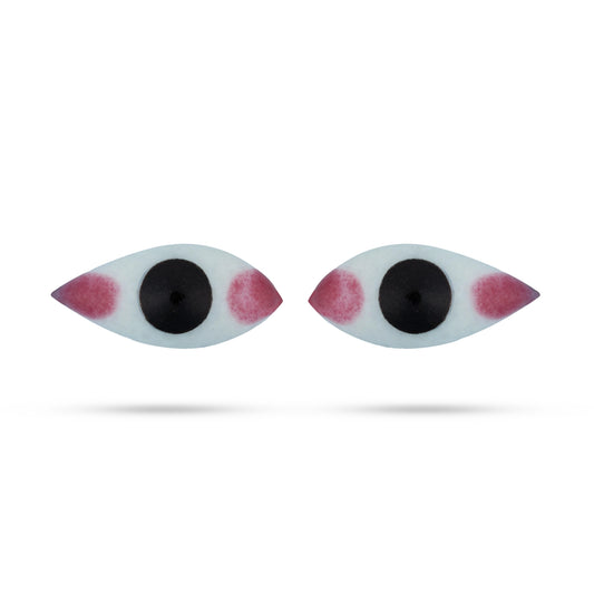 Eye Set - 0.5 x 1 Inches | Kanmalar/ Amman Kanmalar for Deity - Head & Face Accessories