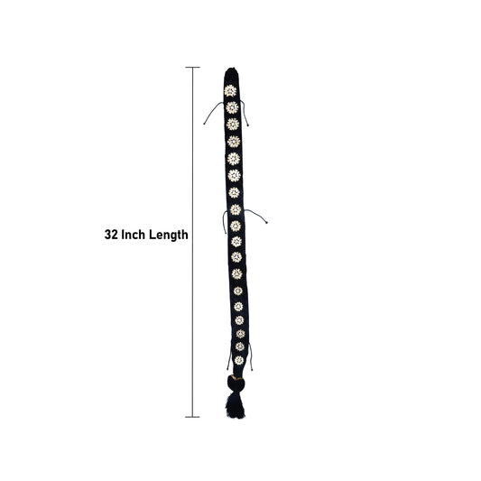 Stone Jadai - 32 Inches | 15 to 18 Bit/ Amman Jadai/ Readymade Jadai/ Amman Jadai Alangaram for Deity - Head & Face Accessories
