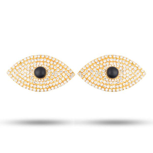 Eye Set - 3 Inch | Stone Eyes/ Kanmalar for Deity - Head & Face Accessories