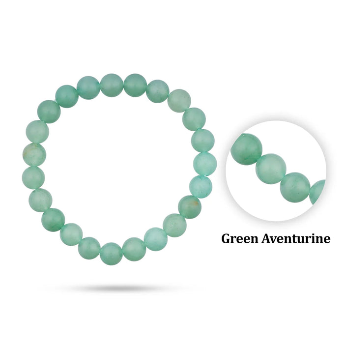 Green Aventurine Bracelet - 2.5 Inches | Aventurine Crystal Bracelet/ Gemstone Bracelet for Men & Women