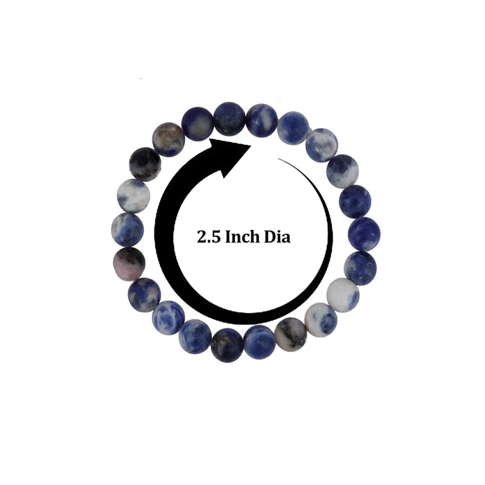 Sodalite Bracelet - 2.5 Inches | Gemstone Bracelet/ Crystal Bracelet for Men & Women