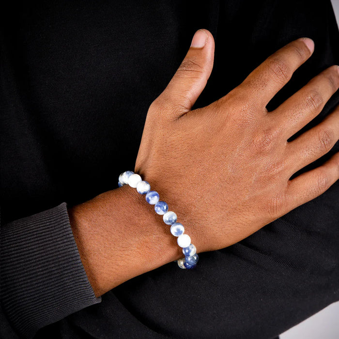 Sodalite Bracelet - 2.5 Inches | Gemstone Bracelet/ Crystal Bracelet for Men & Women