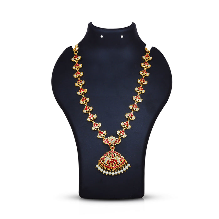 Stone Necklace - 10 Inches | Deity Necklace/ Multicolour Stone Jewelry/ Jewellery for Deity