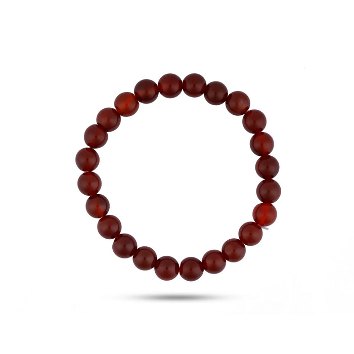 Red Onyx Bracelet - 2.5 Inches | Red Onyx Gemstone Bracelet/ Crystal Jewellery for Men & Women
