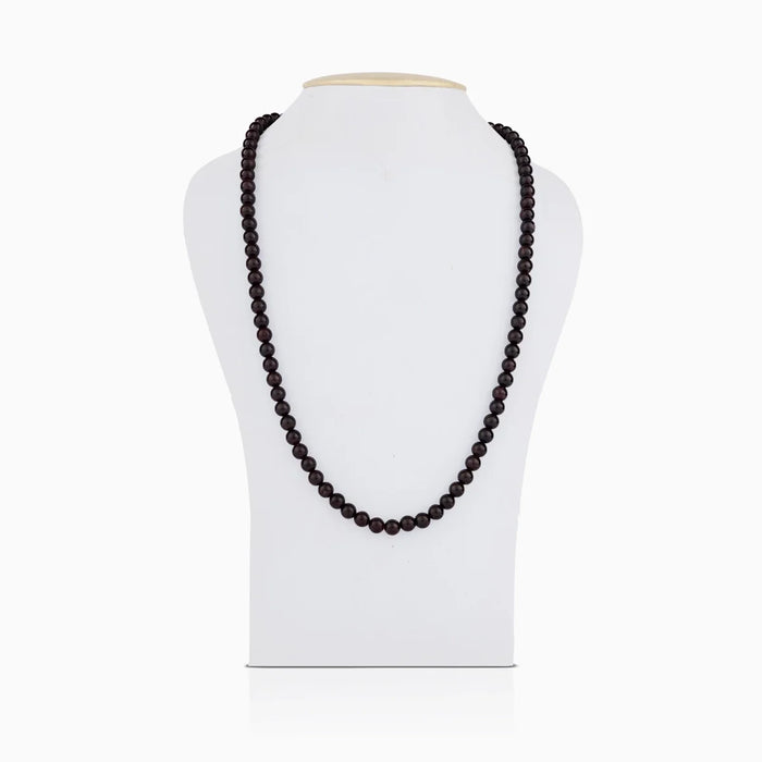 Garnet Mala - 17 Inches | Garnet Mala Beads/ Garnet Stone Mala for Men & Women