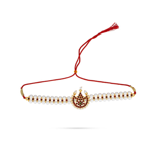 Kemp Moti Necklace | Moti Choker Necklace/ Kemp Jewellery for Dance - Bharatanatyam Jewellery