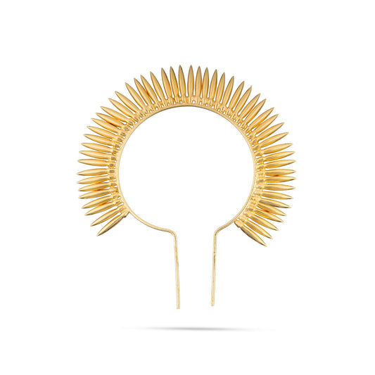 Hair Arch - 5 Inches | Gold Polish Arch/ Hair Accessory/ Jewellery for Deity - Head & Face Accessories