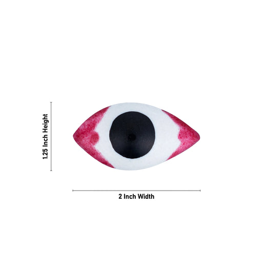 Eye Pair - 1.25 x 2 Inches | Chakshu/ God Idol Netra/ Amman Kanmalar/ Goddess Netra for Deity - Head & Face Accessories
