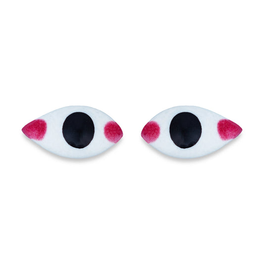 Eye Pair - 0.5 x 1.25 Inches | Chakshu/ God Idol Netra/ Amman Kanmalar/ Goddess Netra for Deity - Head & Face Accessories