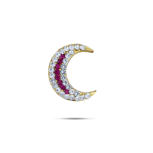 Stone Sun and Moon Billai | Multicolour Stone Jewellery/ Hair Accessories for Deity - Head & Face Accessories