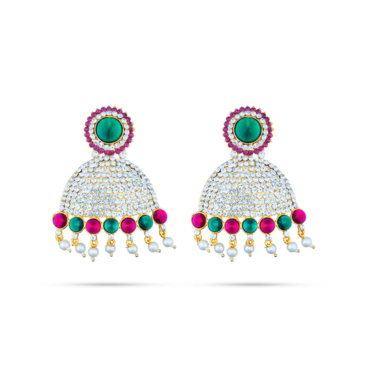 Stone Earring Pair for Varalakshmi Decor