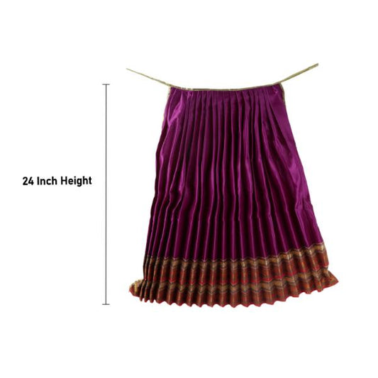 Devi Dress - 24 Inch | Satin Material/ Amman Pavadai/ Mata Dress for Deity/ Assorted Colour and Design - Devi Dress