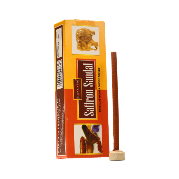 Nandita Saffron Sandal Premium Masala Dhoop Sticks 50Gms