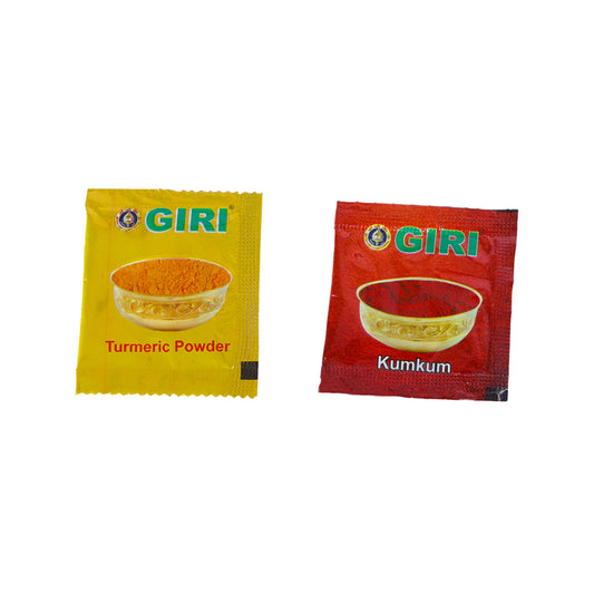 Giri Thirumangalya Set | Turmeric/ Kumkum/ Yellow Thread/ Turmeric Finger/ Thamboola Pack for Pooja - Pooja Rituals