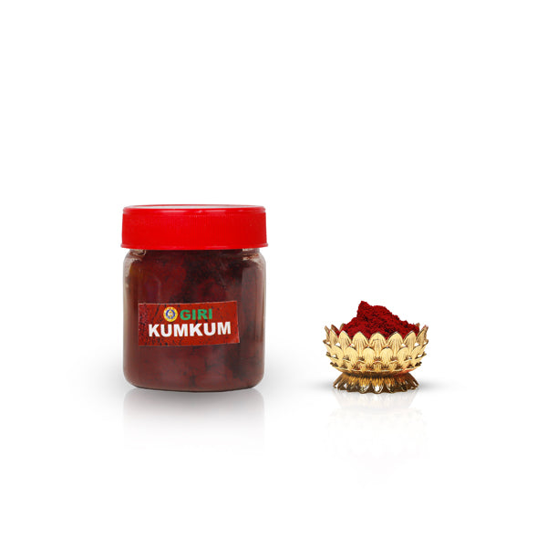 Giri Kumkum - 50 Gms | Tilak/ Sindoor/ Dark Red Colour/ Kumkuma for Pooja
