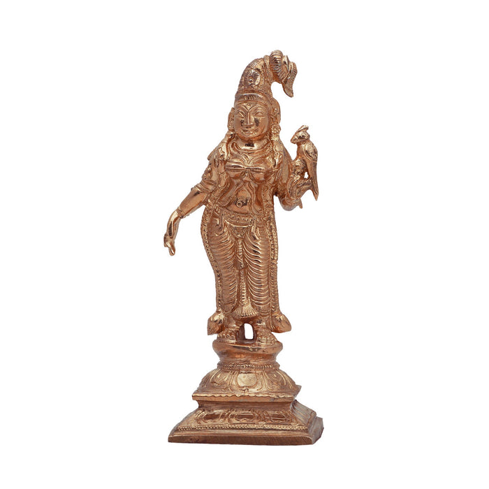 Andal Statue - 5 Inches | Panchaloha Statue/ Goda Devi Vigraham for Pooja/ 330 Gms Approx