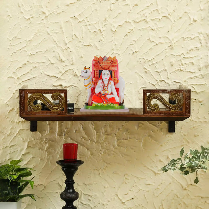 Raghavendra Swamy Idol - 6 Inches | Resin Raghavendra Statue/ Raghavendra Idol for Home Decor