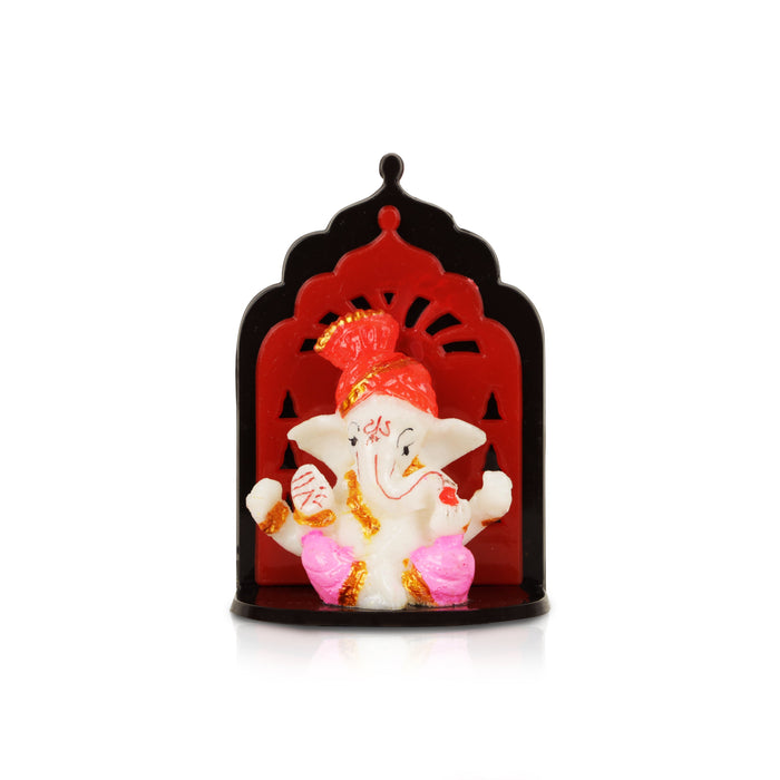 Ganesh Murti - 4 Inches | Marble Ganapati Murti/ Vinayagar Statue for Home Decor