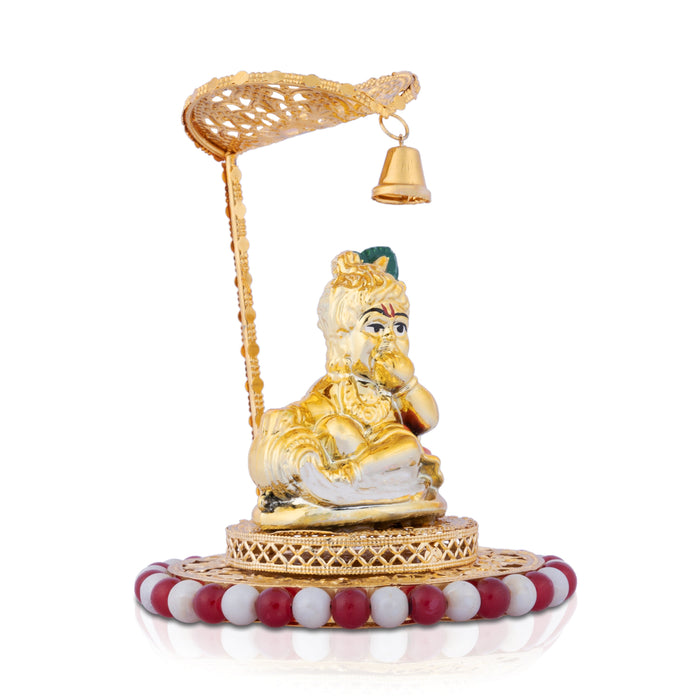 Krishnan Statue - 4.5 Inches | Krishna Idol with Chatri/ Lord Krishna Statue for Home Decor