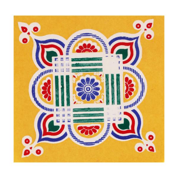 Rangoli Sticker | Muggulu Sticker/ Colour Rangoli Sticker for Floor/ Assorted Design