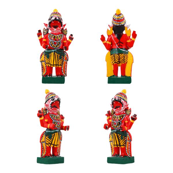 Dasavataram Set - 4 Inches | Wooden Statue/ Golu Doll for Navratri Decor
