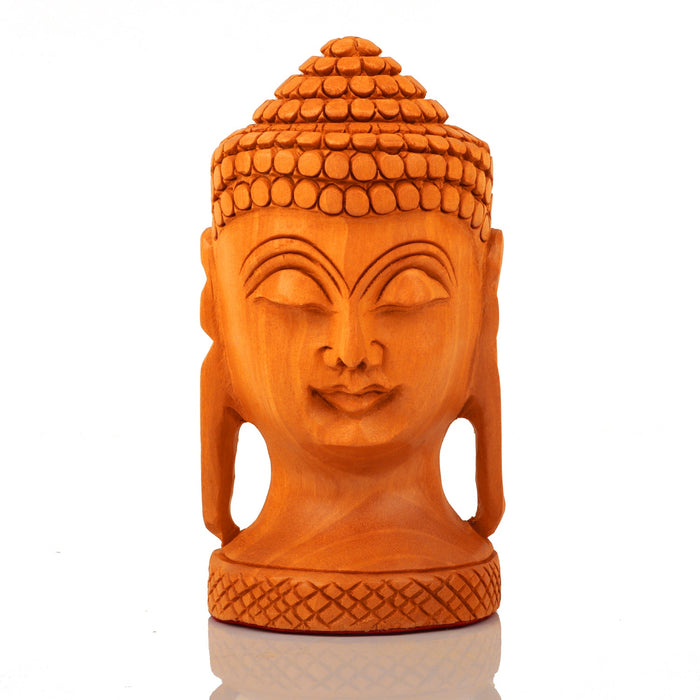 Buddha Statue - 4 Inches | Wooden Buddha Idol/ Buddha Murti for Home Decor