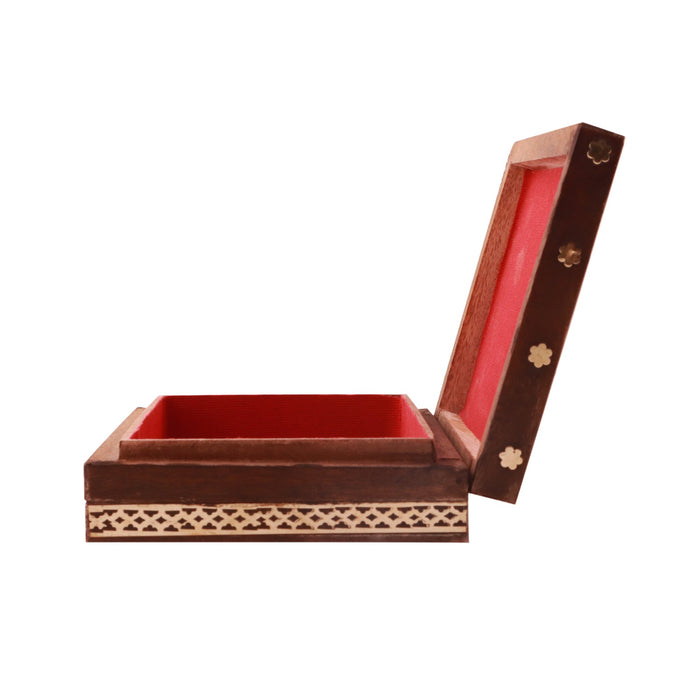 Jewellery Box | Wooden Box/ Sheesam Wood Gem Stone Box for Women