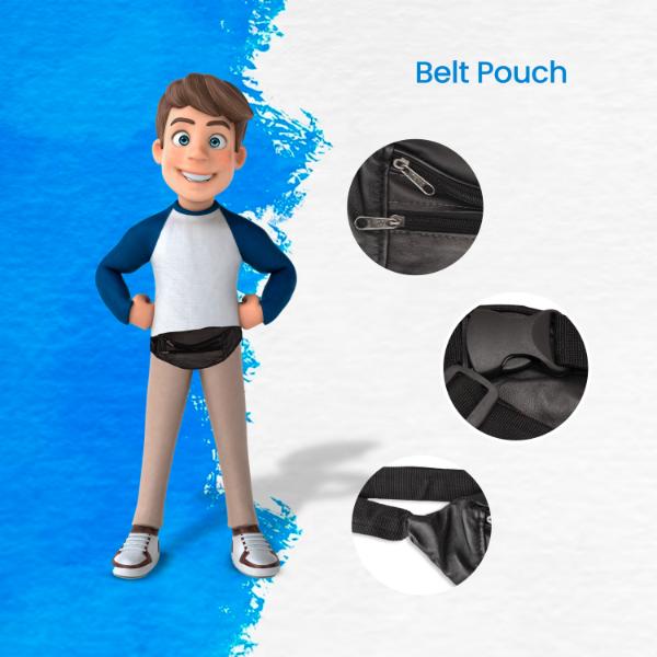 Belt Pouch | Travel Bag with Mobile Pouch Bag/ Phone Holder Hip Strap for Men and Women