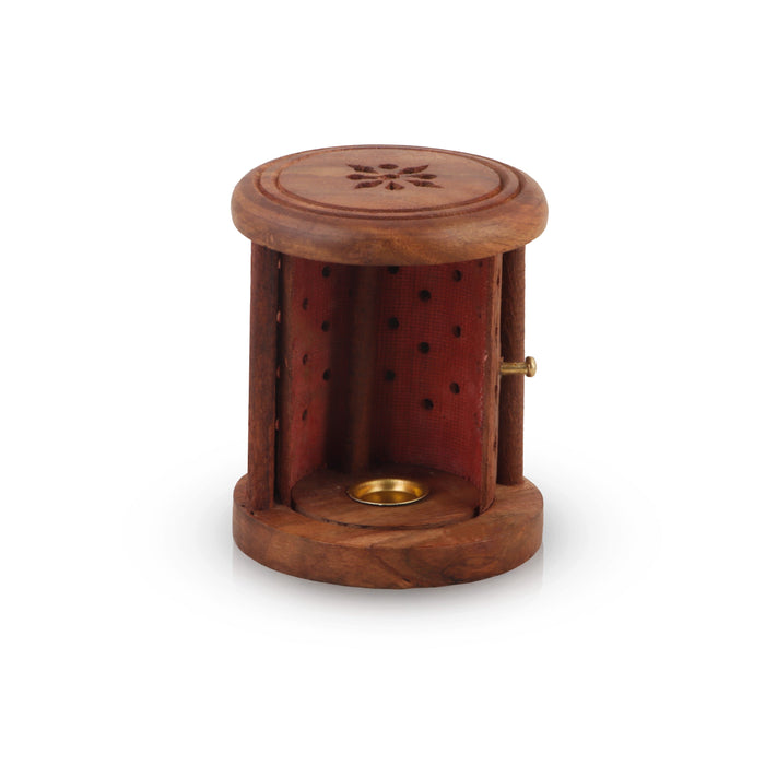 Dhoop Stand - 1 x 2 Inches | Wooden Dhoop Stand/ Dhoop Holder for Pooja