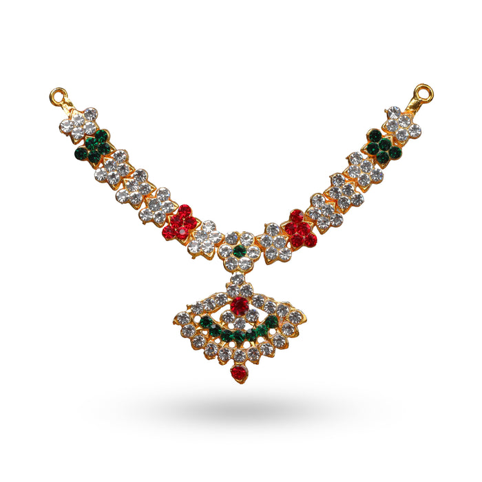 Stone Necklace - 8 Inches | Multicolour Stone/ Jewellery for Deity