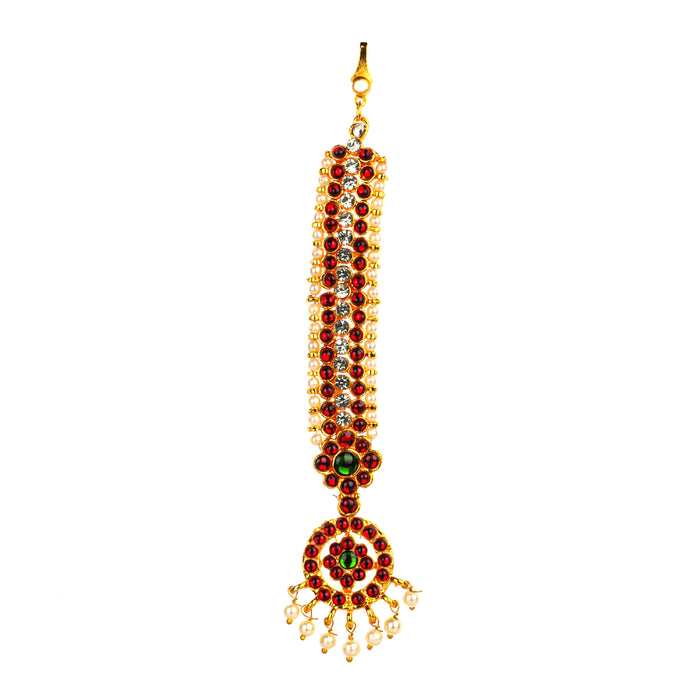 Kemp Chutti - 6.5 Inches | Nethi Chutti/ Kemp Stone Jewellery/ Kemp Jewellery for Women