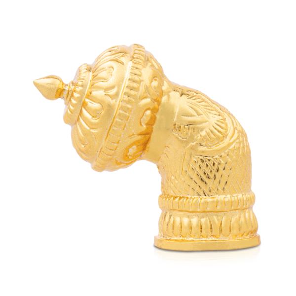 Andal Crown - 2.5 Inches | Kiritam/ Gold Polish Mukut for Deity