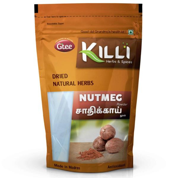 KILLI Nutmeg | Jathikai | Jaiphal | Jathikka | Jajikaya Powder, 50g