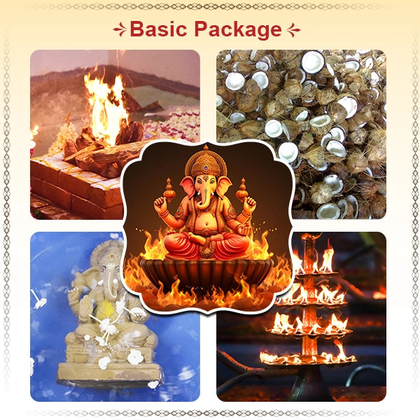 Ganesha Chaturthi Homam | 2024 Basic Package/ Ganapathy Homam for Obstacle Removal