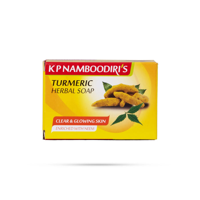 Turmeric Harbal Soap - 75 Gms | KP Namboodiri’s/ Enriched With Neem Soap for Clear & Glowing Skin - Body Care