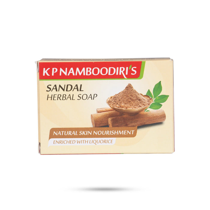 Sandal Herbal Soap - 75 Gms | Kp Namboodiris Soap/ Natural Skin Nourishment/ Bathing Soap/ Bath And Body Wash - Body Care
