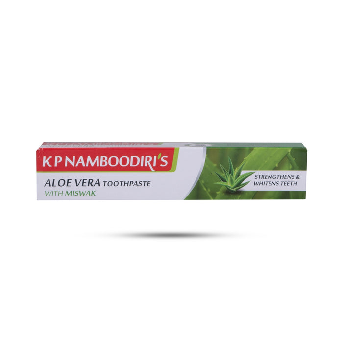 Aloevera Tooth Paste with Miswak | Kp Namboodiris/ Toothpaste for Strengthens & Whitens Teeth