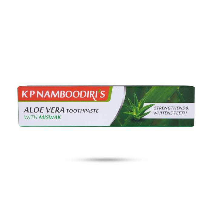 Aloevera Tooth Paste With Miswak - 100 Gms | Kp Namboodiris/ Strengthens & Whitens Teeth - Oral Care