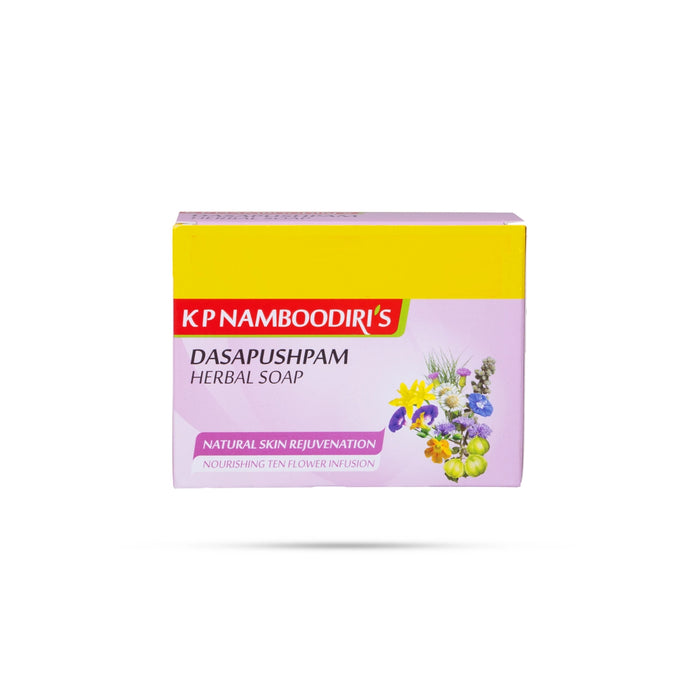 Dasapushpam Herbal Soap - 100 Gms | Kp Namboodiris/ Natural Skin Rejuvenation/ Nourishing Ten Flower Infusion - Body Care