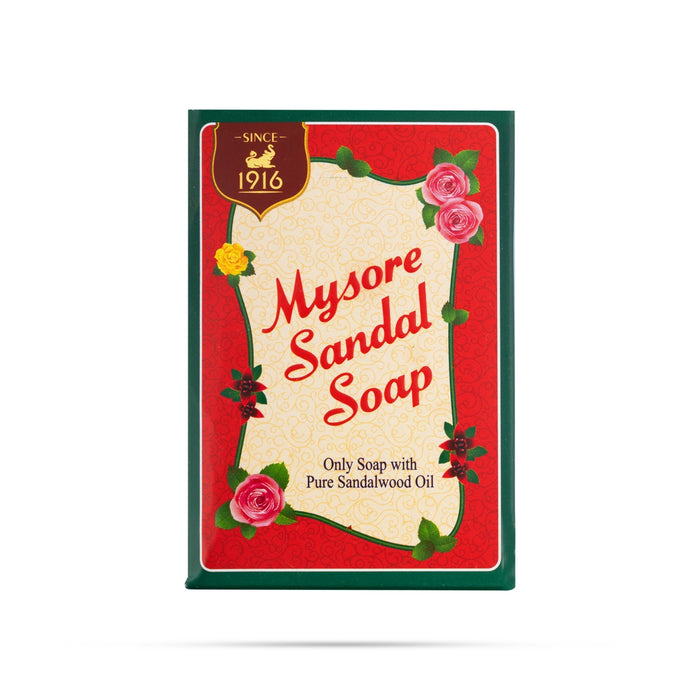 Mysore Sandal Soap - 125 Gms | Pure Sandalwood Oil Soap/ Bathing Soap/ Herbal Soap/ Bath And Body Wash - Body Care
