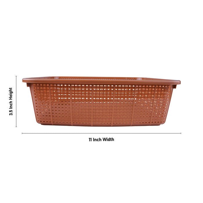 Kitchen Basket - 3.5 x 11 Inches | Plastic Basket/ Storage Basket/ Scottish Basket for Home