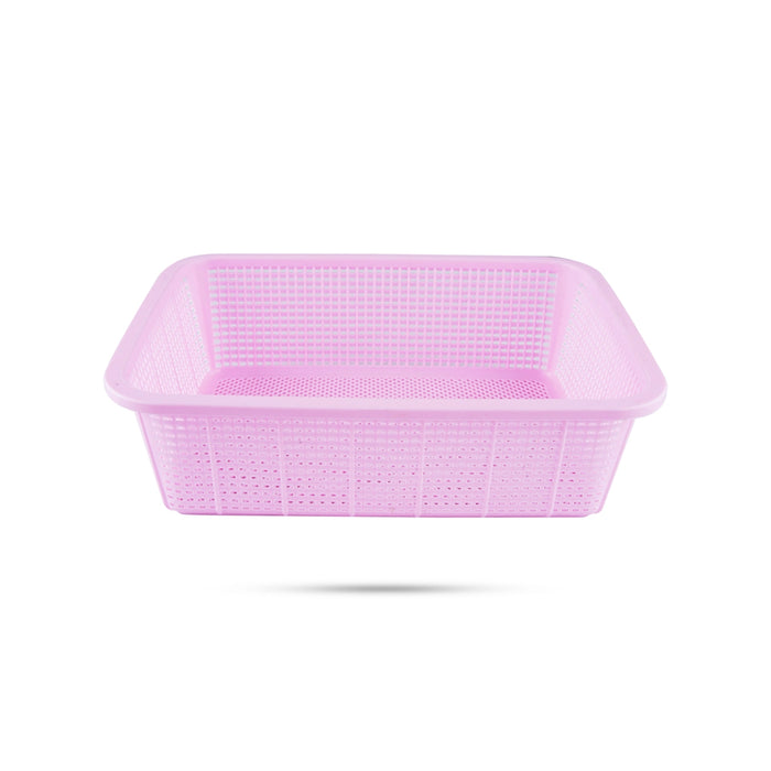 Storage Basket - 3 x 10 Inches | Fruits Basket/ Plastic Basket/ Scottish Basket/ Kitchen Basket for Home