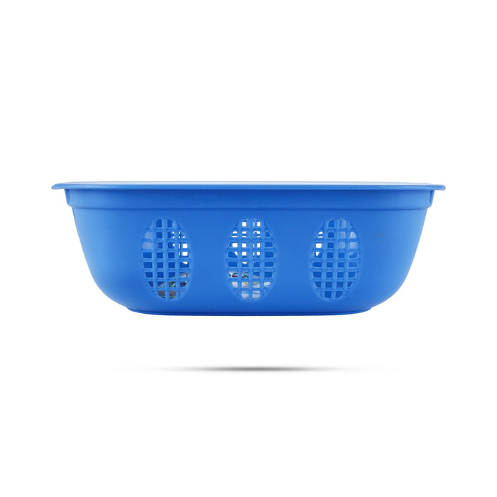 Kitchen Basket - 2.5 x 8 Inches | Plastic Basket/ Fruits Basket/ Square Shape Storage Basket for Home