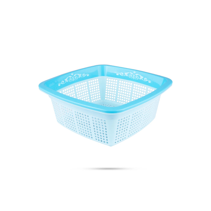 Kitchen Basket - 3.5 x 8.5 Inches | Plastic Basket/ Fruits Basket/ Square Shape Storage Basket for Home