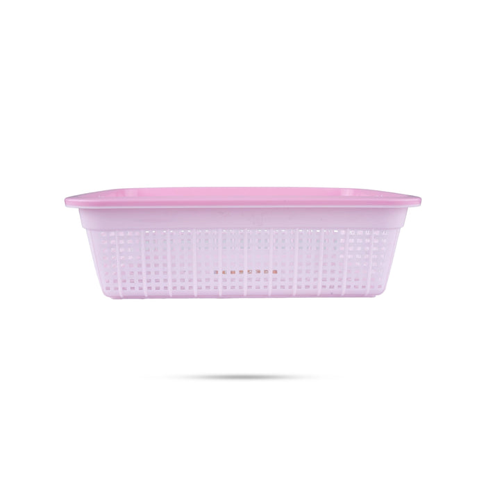 Kitchen Basket - 3 x 10 Inches | Plastic Basket/ Fruits Basket/ Rectangle Shape Storage Basket for Home