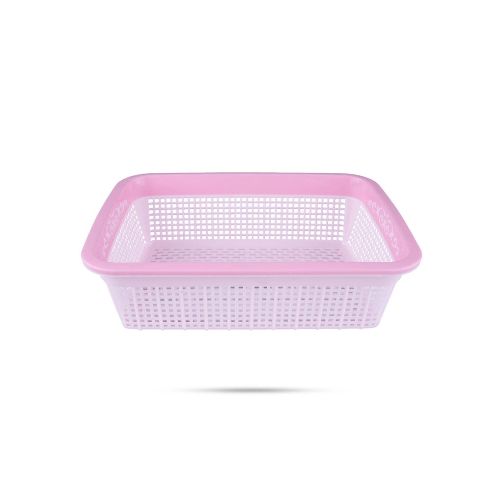 Kitchen Basket - 3 x 10 Inches | Plastic Basket/ Fruits Basket/ Rectangle Shape Storage Basket for Home