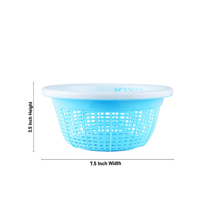 Storage Basket - 3.5 x 7.5 Inches | Fruits Basket/ Plastic Basket/ Kitchen Basket for Home